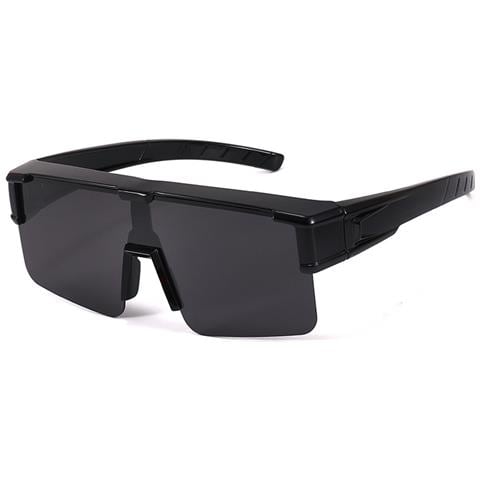 Occhiali Da Sole Polarizzati Clip-on - Montatura Nera Lucida - Foto 1