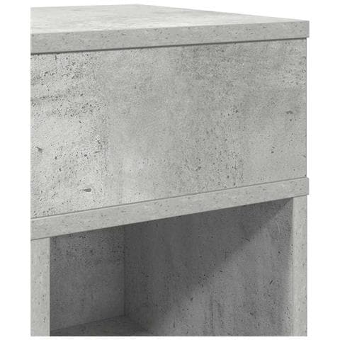 Comodino con Cassetto Grigio Cemento 25x31x66 cm - Foto 9