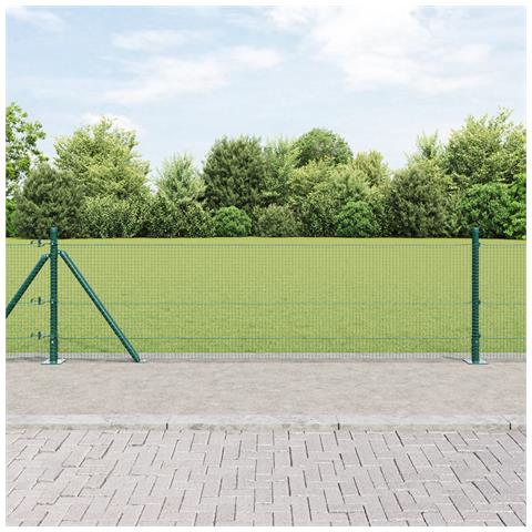 Recinzione Metallica Saldato con Base in Cemento 10 x 0,6 m - Foto 2