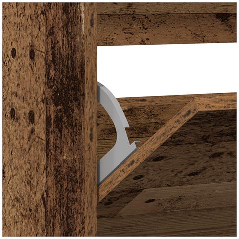 Mobile per Scarpe  con Cassetto Flip in Legno Antico 80x21x87,5 cm - Foto 9