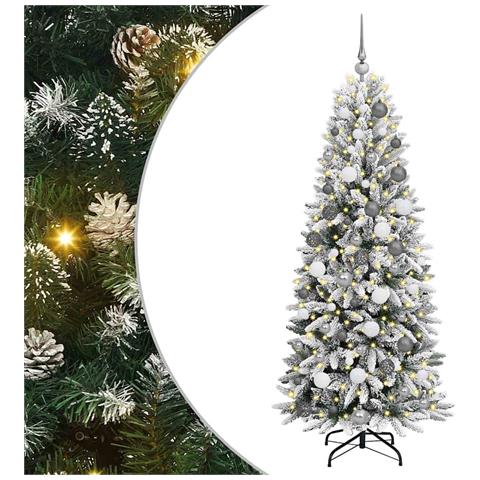 AlberodiNataleartificiale Bianco 180cm PVC - Foto 1