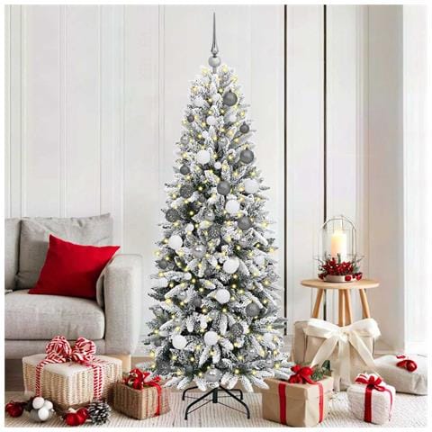 AlberodiNataleartificiale Bianco 180cm PVC - Foto 2