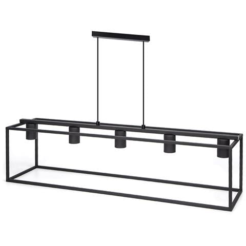 Lampadario A Sospensione In Metallo A 5 Attacchi E27 Max 200w - Foto 1