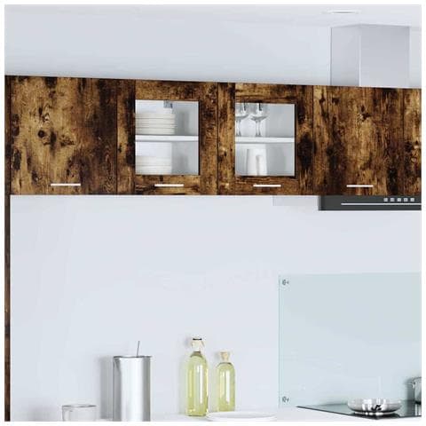 Armadio pensile Riga 2 pcs Rovere fumé 40 x 31 x 40 cm - Foto 2