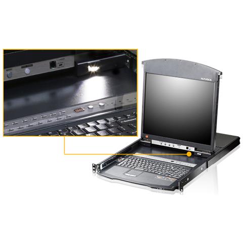 KL1508AIM console a rack 43,2 cm (17") 1280 x 1024 Pixel Metallo Nero 1U - Foto 2