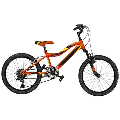 Bici Misura 20 Bambino Mountain Bike Bicicletta Mtb Bimbo Vortex 6v Vx20sf Con Cambio E Forcella Ammortizzata - 28 Blu Verde Fluo Nero - Foto 2