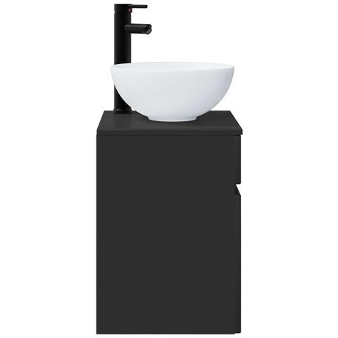 Mobile lavabo da parete Nero 39 x 41 x 64,5 cm - Foto 2