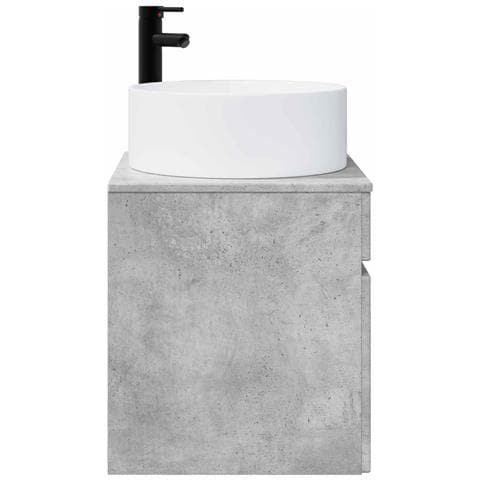 Mobile lavabo da parete Grigio Cemento 49 x 44,5 x 65,5 cm - Foto 2