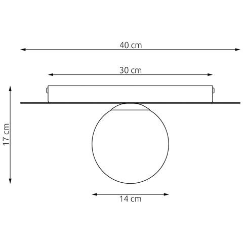 Lampada Da Soffitto Solar In Acciaio Moka E Vetro Opalino - Foto 6