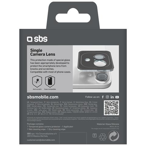 TESINCAMGLIP16K protezione per lo schermo e il retro dei telefoni cellulari Protezione per obiettivo della fotocamera Apple 1 pz - Foto 3