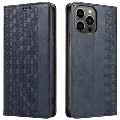 Cintura Magnetica Per Iphone 13 Pro Max Custodia Portafoglio + Mini Ciondolo Blu - Foto 2