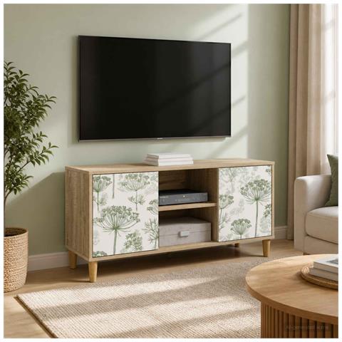 Mobile TV GOTHA 102 x 33 x 50 cm Sonoma Legno ingegnerizzato - Foto 2