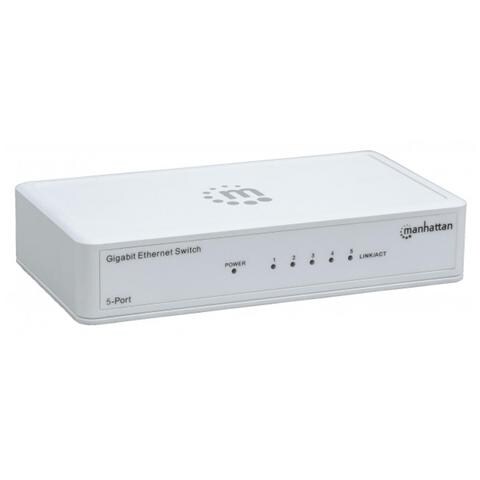 Switch I-SWHUB GB-050P 5 Porte Gigabit Ethernet 10/100/1000 Mbps - Foto 1