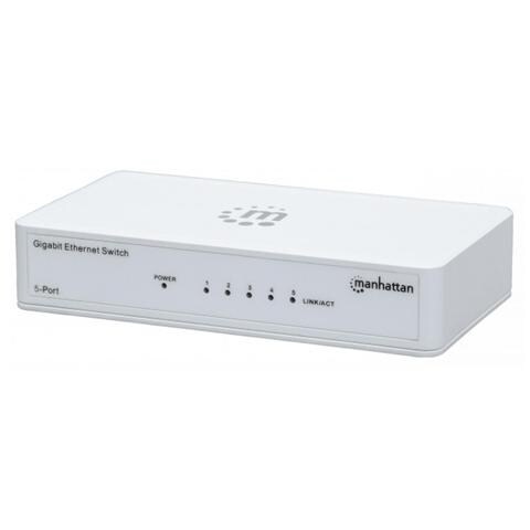 Switch I-SWHUB GB-050P 5 Porte Gigabit Ethernet 10/100/1000 Mbps - Foto 2