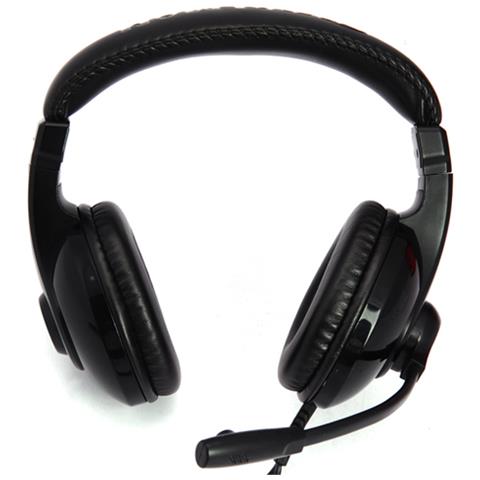 Cuffie con Microfono per Giochi PC Connessione Cavo Nera 1.5 m - Foto 2