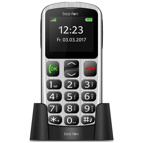 SL250 Senior Phone Dual Sim Display 2" Bluetooth con Tasti Grandi + SOS Colore Argento / Nero - Europa - Foto 1