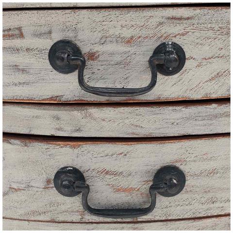 Comodino in Legno Massello di Mogano 48x35x64 cm - Foto 6