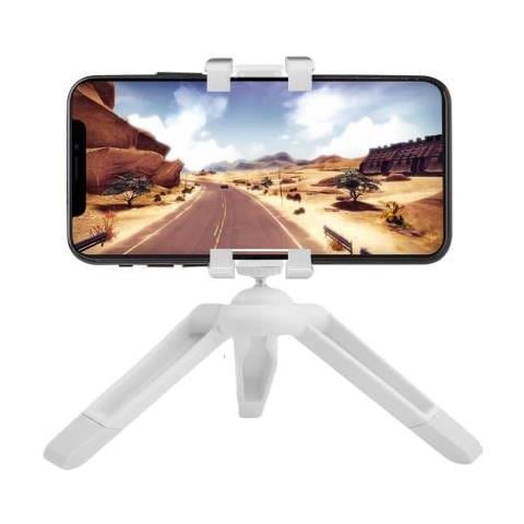 ClickNanoTri Mini Treppiede per Smartphone / Action Cam Colore Bianco - Foto 2