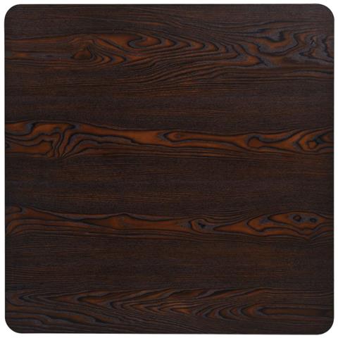 Tavolo Bistrot Mdf E Acciaio Quadrato 80x80x75 Cm Cenere Scura - Foto 5