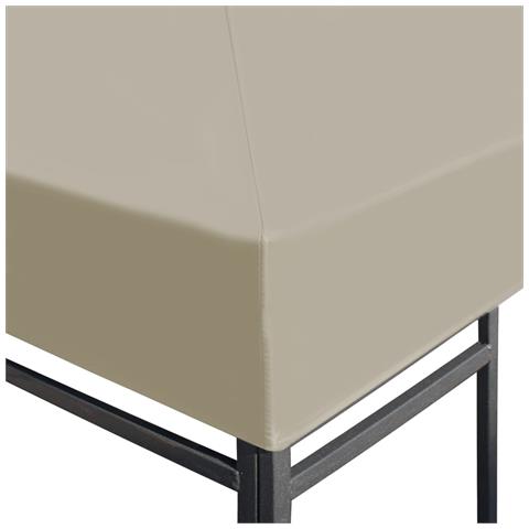 Copertura Superiore Per Gazebo 310 G / m² 4x3m Marrone - Foto 6