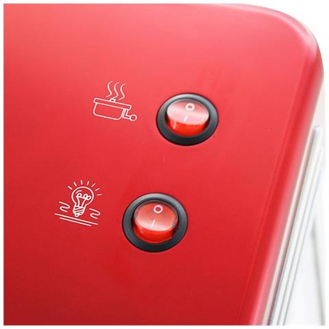 POM-120650 Macchina Per Popcorn Rosso, Argento 360 W - Foto 4