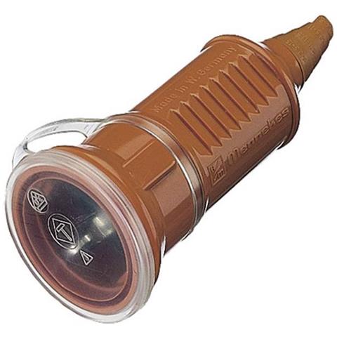 Presa Di Sicurezza Plastica 230 V Arancione Ip44 - Foto 1