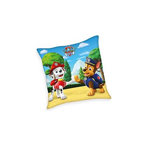 Paw Patrol Cuscino Decorativo, Polyester, Multicolore, 40 X 40 Cm - Foto 1