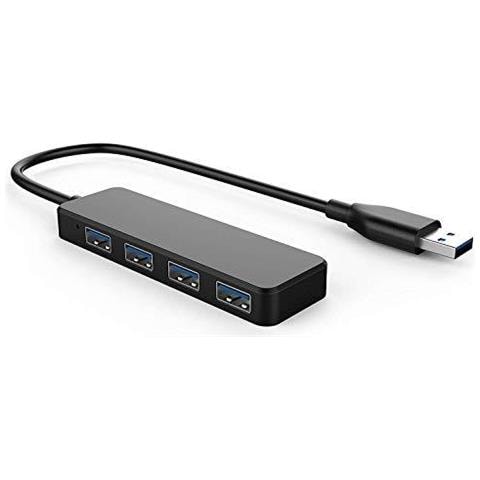 Hub Usb 4 Porte Usb Hub Ultra Sottile Portatile Splitter Usb Per Imac Pro Macbook Air Mac Mini Pro Surface Pro Notebook Laptop Unit Flash Usb E Hdd Mobile (usb 3.0 Hub)  - Foto 1