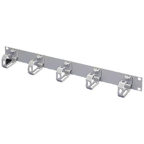 Pannello di Gestione dei Cavi 19'' con Staffe di Plastica e 5 Anelli di Derivazione - Foto 2