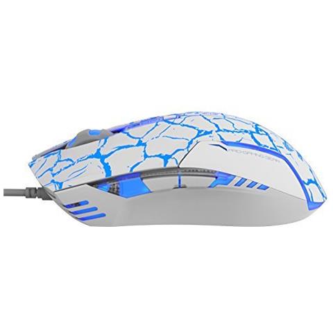 EMS624WHCAIU USB Ottico 2500DPI Blu, Bianco mouse - Foto 1