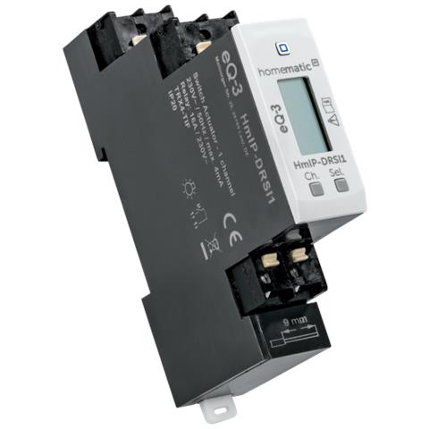Homematic IP HMIP-DRSI1 Attuatore di Commutazione Montato su Guida DIN 1 Canale - Foto 2