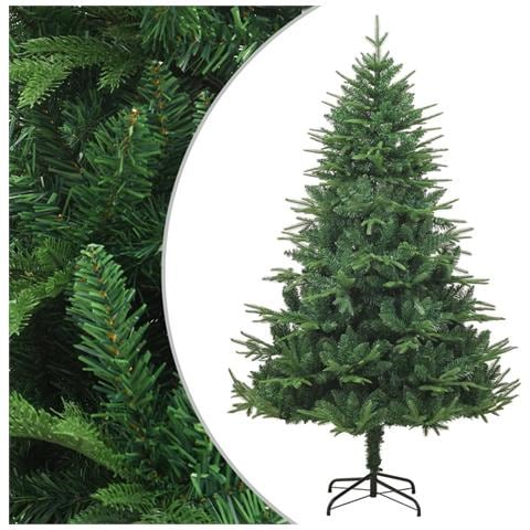 Albero Di Natale Artificiale Verde 150cm Pvc E Pe - Foto 1
