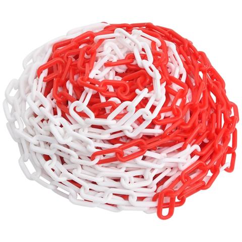 Catena Segnaletica Rossa E Bianca 100 M 4 Mm In Plastica - Foto 1