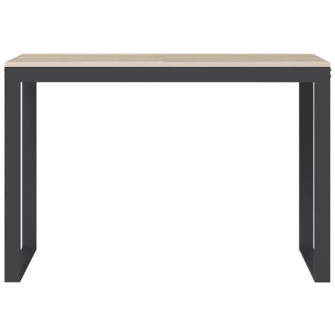 Scrivania Per Computer Nero E Rovere 110x60x73 Cm In Truciolato - Foto 5