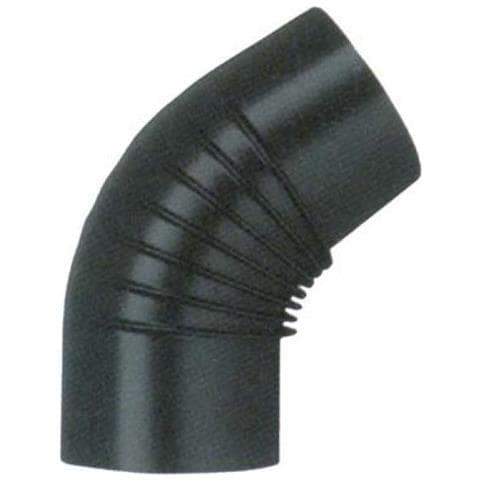 Gomito Legna 45° Classic Nero Opaco Cm 12 - Foto 1