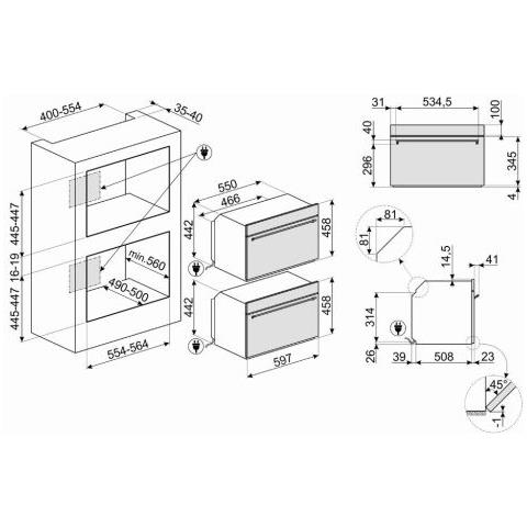 Forno Elettrico SF4301MX Capacita 50 L Potenza 1500W Colore Stainless steel - Foto 2