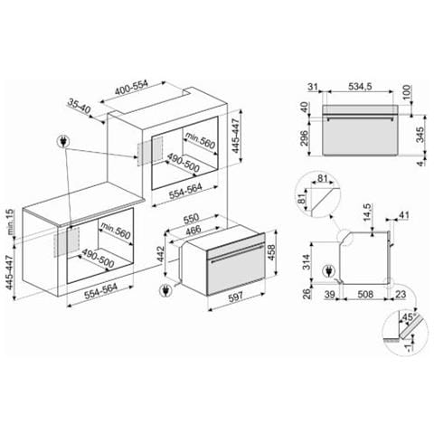 Forno Elettrico SF4301MX Capacita 50 L Potenza 1500W Colore Stainless steel - Foto 3