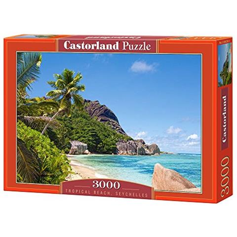 Puzzle Castorland Tropical Beach, Seychelles (3000 Pezzi) - Foto 1