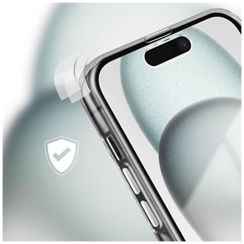 Cover 360° Per Iphone 15 Retro Rigido E Fronte Infrangibile - Foto 2