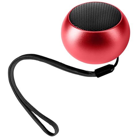 Mini-altoparlante Wireless Bluetooth Autonomia 3 Ore Ultra-compatto, Rosso - Foto 1