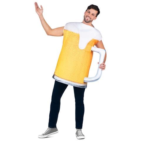Costume Per Adulti Boccale Di Birra Taglia Unica - Foto 1