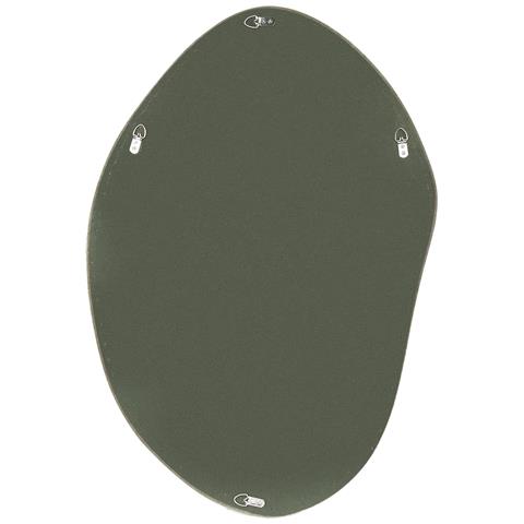 Specchio Lenax 59 Cm 90 Cm Velluto Verde Oliva - Foto 7