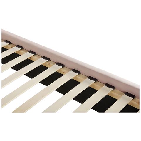 Letto Velluto Rosa 180 X 200 Cm Ayette - Foto 2