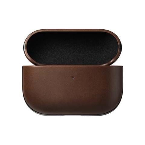 Cover Per Airpods Pro 2 Modern Leather Robusta Con Fori Da Aggangio, Marrone - Foto 2