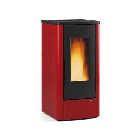 Stufa A Pellet Ventilata Rivestimento In Acciaio 10 Kw Dahiana - Red - Foto 1