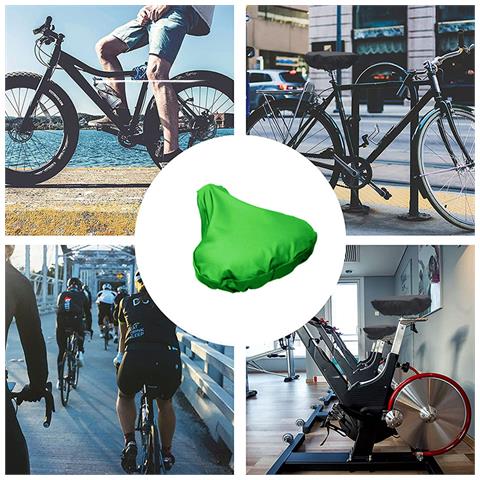Coprisella Impermeabile In Confezione Da 2 Con Coulisse / Copertura Antipioggia Per Sella Della Bicicletta Multicolor - Foto 2