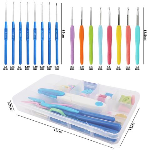 Set Di Uncinetti Con Manici Ergonomici Multicolor - Foto 2