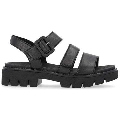 Black Casual Open Sandals Sandali Pelle Scarpe Donna Nero Eu 37, D7957-00 - Foto 2