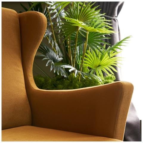 Williams Sedia Ad Ali Di Velluto Senape - Foto 2