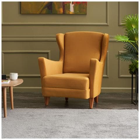 Williams Sedia Ad Ali Di Velluto Senape - Foto 1